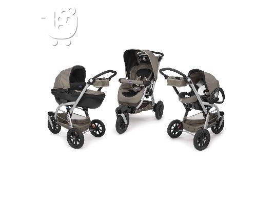 PoulaTo: Chicco 3-Rad Sportwagen-Set Activ3 mit Wanne und Babyschale Σχεδιασμός